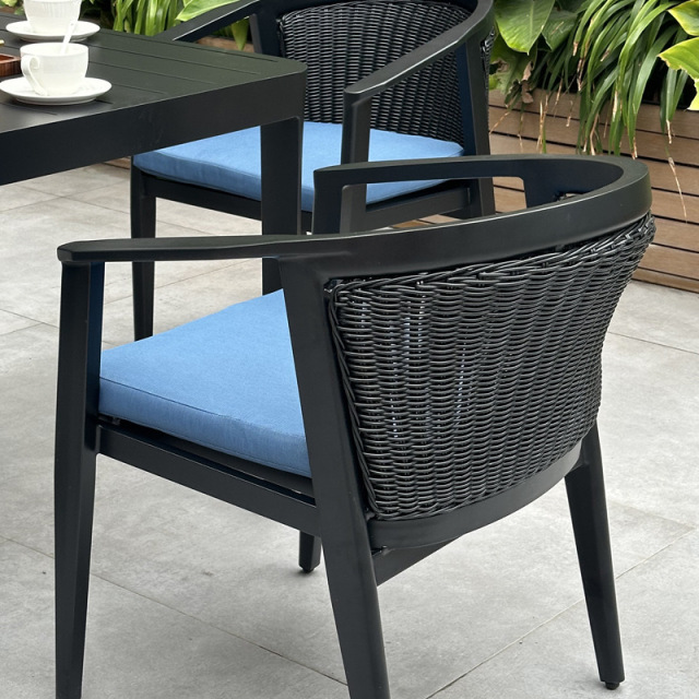 SOF Premium Customizable Outdoor Aluminum Dining Set- 1 Table and 4 Chairs