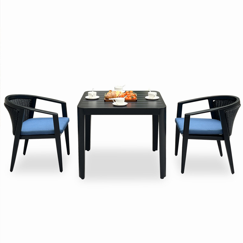 SOF Premium Customizable Outdoor Aluminum Dining Set- 1 Table and 4 Chairs