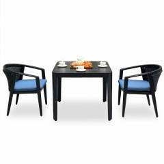 SOF Premium Customizable Outdoor Aluminum Dining Set- 1 Table and 4 Chairs