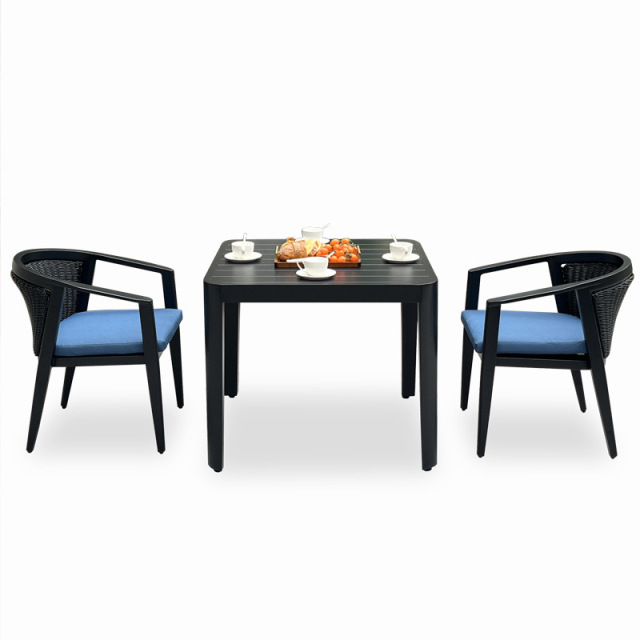 SOF Premium Customizable Outdoor Aluminum Dining Set- 1 Table and 4 Chairs