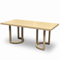 SOF Outdoor Table with Teak-Like Finish - Seating for 8, All-Aluminum Frame