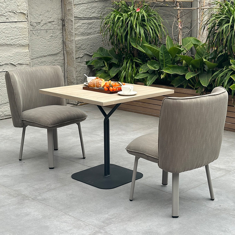 SOF Minimalist Outdoor Dining Table - Durable Teak Wood for Timeless Elegance