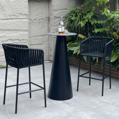Elegant Aluminum Alloy Outdoor Bar Table - Stylish and Sturdy for Comfortable Gatherings