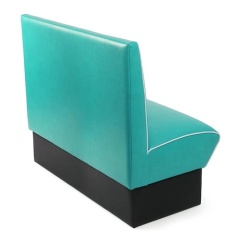 SOF 1950s American Retro Leather Upholstered Booth Seating for Restaurants Made In China