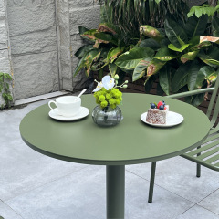 SOF Premium Outdoor Dining Table with Durable Powder Coating and Sturdy Cast Iron Base Made in China