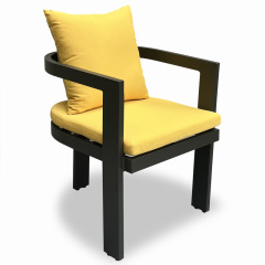 SOF Durable Outdoor Aluminum Dining Chair with Weather-Resistant Design Made in China