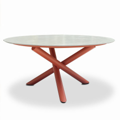 SOF Sleek Outdoor Slate Dining Table with Sturdy Aluminum Legs China Manufacturer