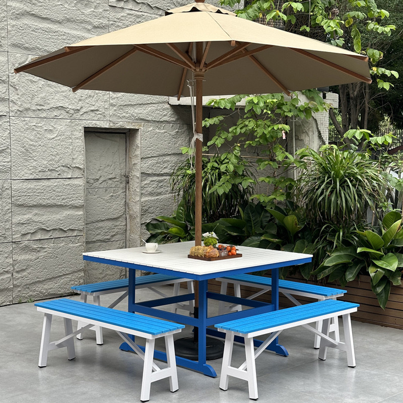 SOF Mediterranean Style Outdoor Aluminum Dining Table: Stylish and Durable for Every Outdoor Occasion Made in China