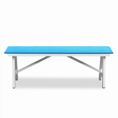 SOF Factory Elegant Mediterranean Style Outdoor Aluminum Alloy Bench Made in China