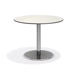 SOF Restaurant  Indoor/Outdoor Round Dining Table for 4 with Stainless Steel Legs Made in China