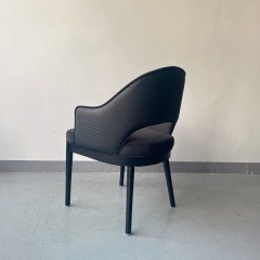 SOF Restaurant Furniture: Premium Durable Leather Upholstered Dining Chair with Ash Wood Legs