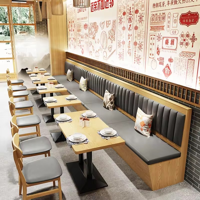 SOF Elegant Indoor Booth Dining Table and Chair Set for Restaurants – Perfect for Enhancing Ambiance and Comfort