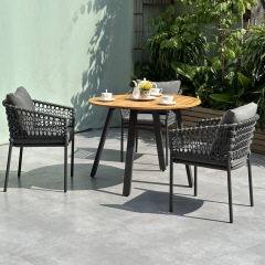 SOF Solid Teak Outdoor Dining Table - Durable, Moisture-Resistant, and Stylish