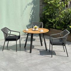 SOF Solid Teak Outdoor Dining Table - Durable, Moisture-Resistant, and Stylish