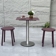 SOF Chic Purple Aluminum Alloy Low Stool – Stylish & Versatile Seating
