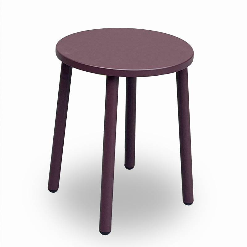SOF Chic Purple Aluminum Alloy Low Stool – Stylish & Versatile Seating