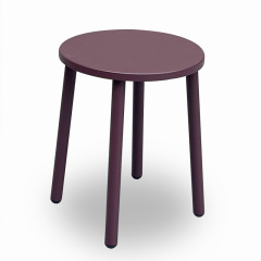 SOF Chic Purple Aluminum Alloy Low Stool – Stylish & Versatile Seating