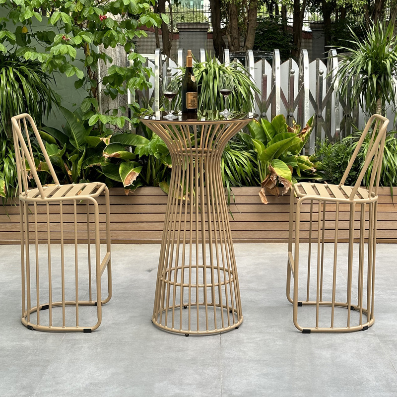 SOF Modern Aluminum Bar Table for Outdoor Spaces