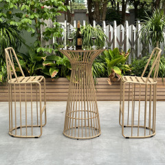SOF Outdoor Aluminum Bar Table and Bar Stools Set