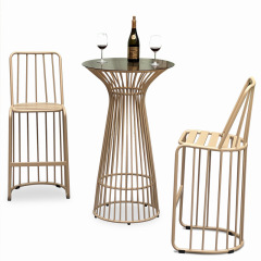 SOF Outdoor Aluminum Bar Table and Bar Stools Set