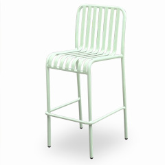 SOF Elegant Mint Green Bar Table and Chair Set for Outdoor Spaces