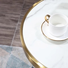 round sintered stone dining table SOF-T20