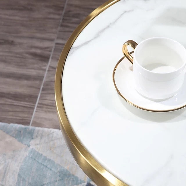 round sintered stone dining table SOF-T20