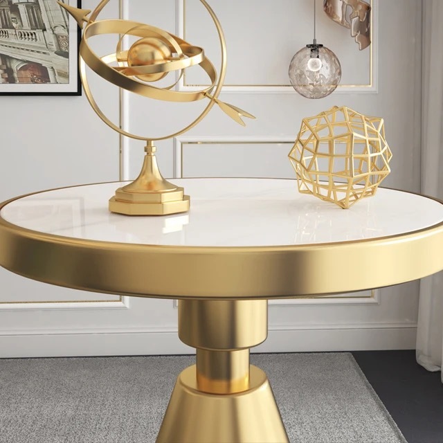 round sintered stone dining table SOF-T20