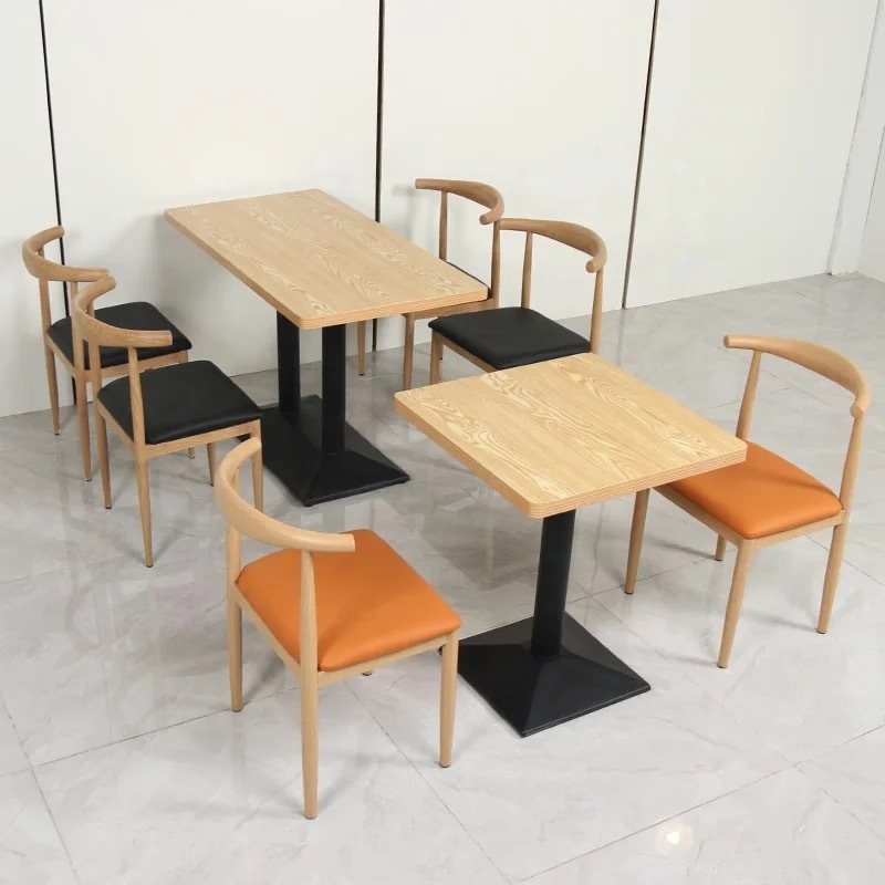 Sunrise Oreintal Furniture Modern Coffee Shop Bar Hotel Interior Design Restaurant Furniture Chair and Table Set