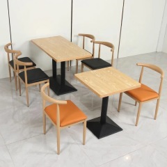 Sunrise Oreintal Furniture Modern Coffee Shop Bar Hotel Interior Design Restaurant Furniture Chair and Table Set