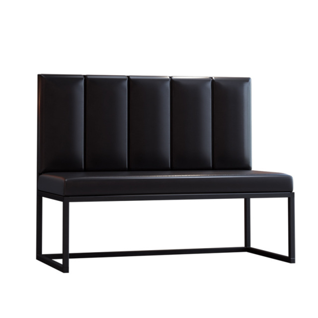Sunrise Oriental Furniture Black Modern Restaurant Furniture Sets Cafe Fast Food Booth Seating Sofa Custom 3D Design Restaurant Tables and Chairs Set