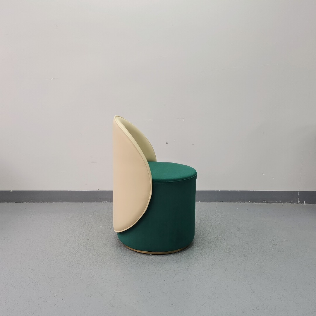 Sunrise Oriental Furniture- Scandinavian Cushioned Berjer Stool