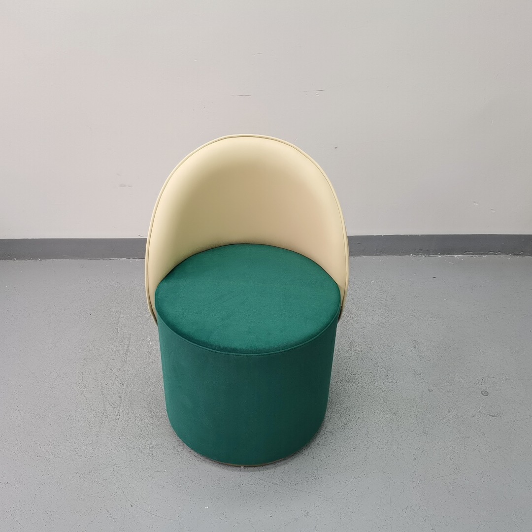 Sunrise Oriental Furniture- Scandinavian Cushioned Berjer Stool