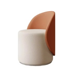 Sunrise Oriental Furniture- Scandinavian Cushioned Berjer Stool