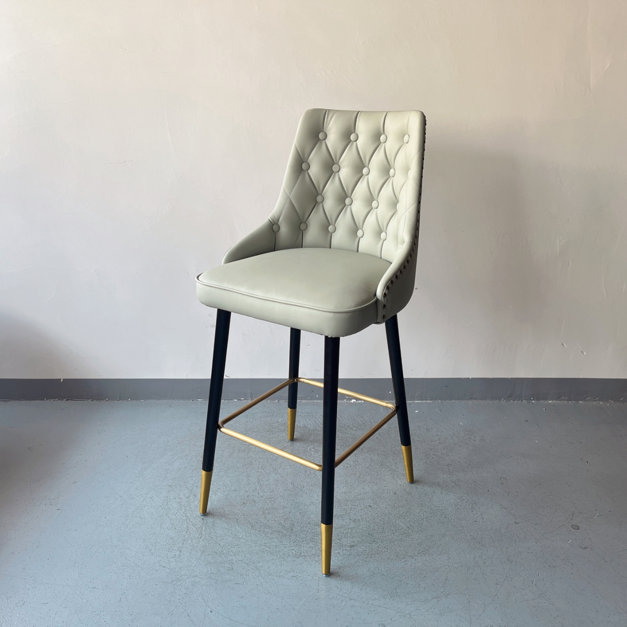 Sunrise Oriental Furniture - the Portnoy faux leather bar and counter stool