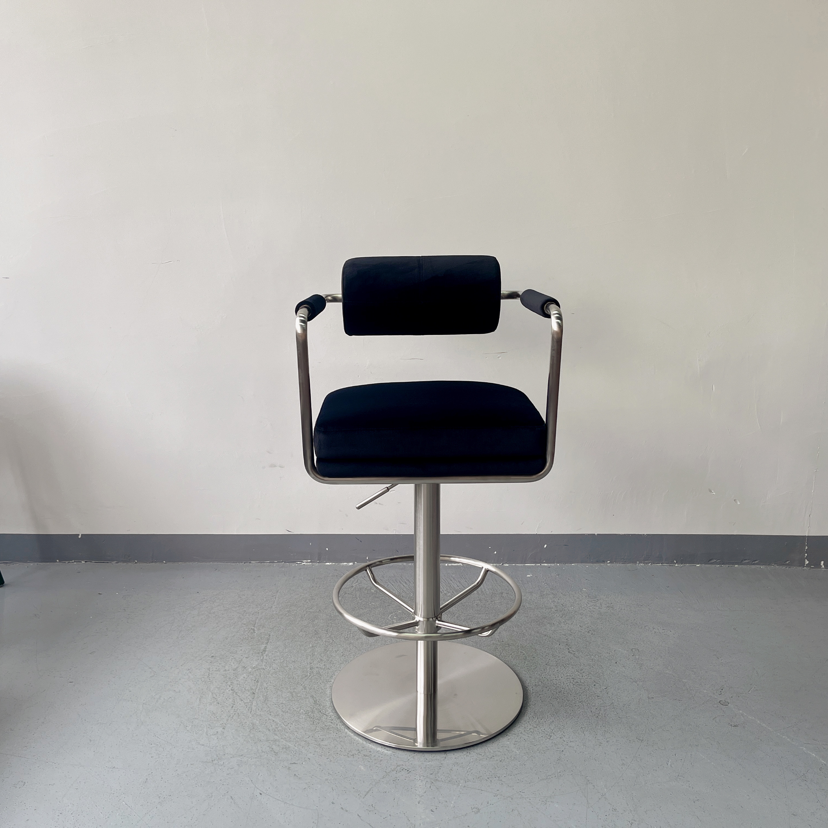Sunrise Oriental Furniture - the Anderson Velvet Brass Counter Stool