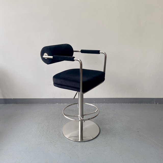 Sunrise Oriental Furniture - the Anderson Velvet Brass Counter Stool