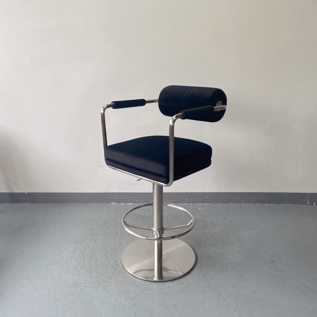 Sunrise Oriental Furniture - the Anderson Velvet Brass Counter Stool