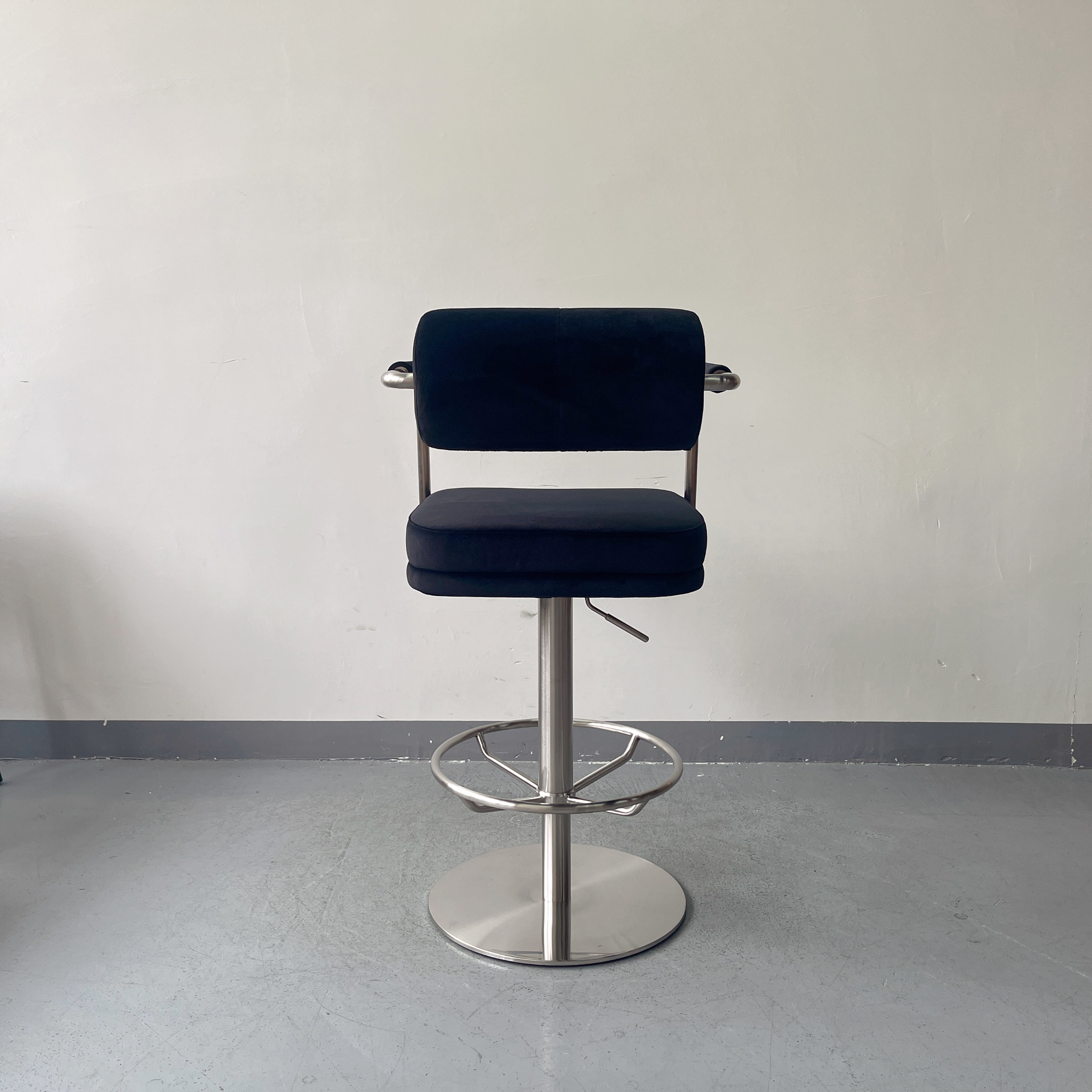 Sunrise Oriental Furniture - the Anderson Velvet Brass Counter Stool