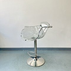 Sunrise Oriental Furniture - Ella Stool Green Blue / Ruthenium Base