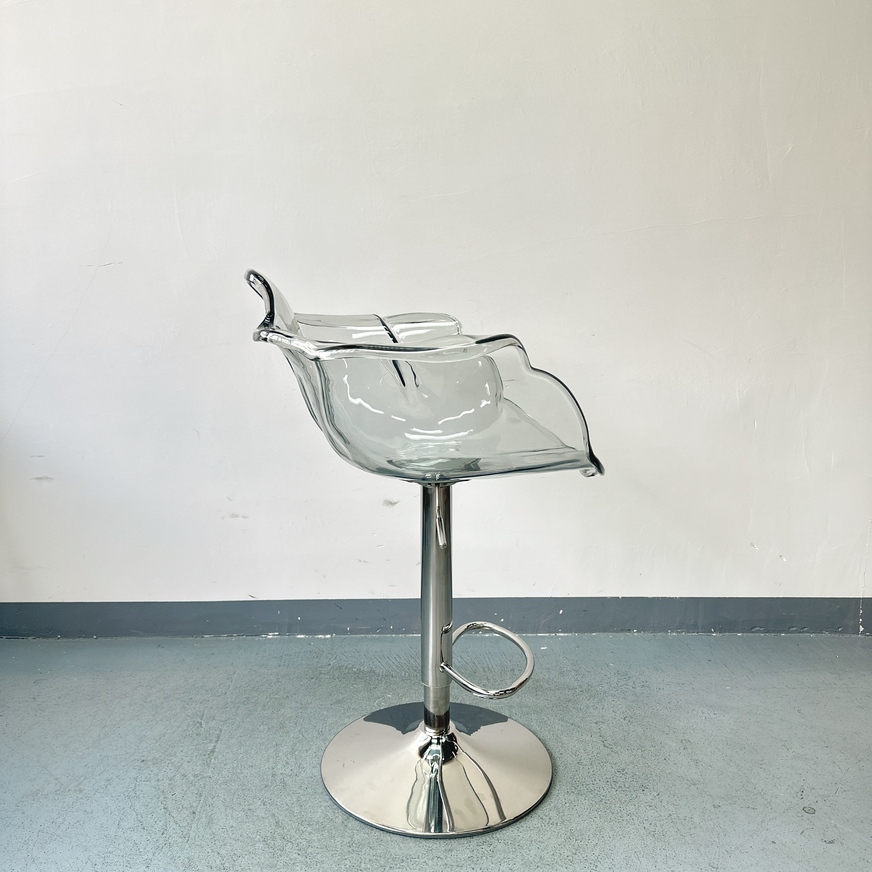 Sunrise Oriental Furniture - Ella Stool Green Blue / Ruthenium Base