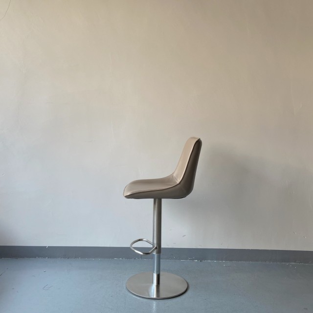 Sunrise Oriental Furniture - Adjustable Height & Swivel Faux Leather Barstool
