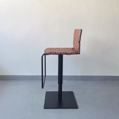 Sunrise Oriental Furniture - the Luxe Modern Saddle Leather Bar Stool