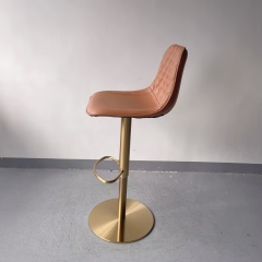Sunrise Oriental Furniture - the Graf Leather Adjustable Bar Stool