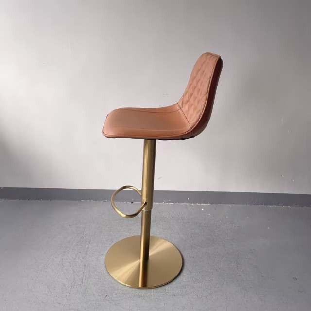 Sunrise Oriental Furniture - the Graf Leather Adjustable Bar Stool
