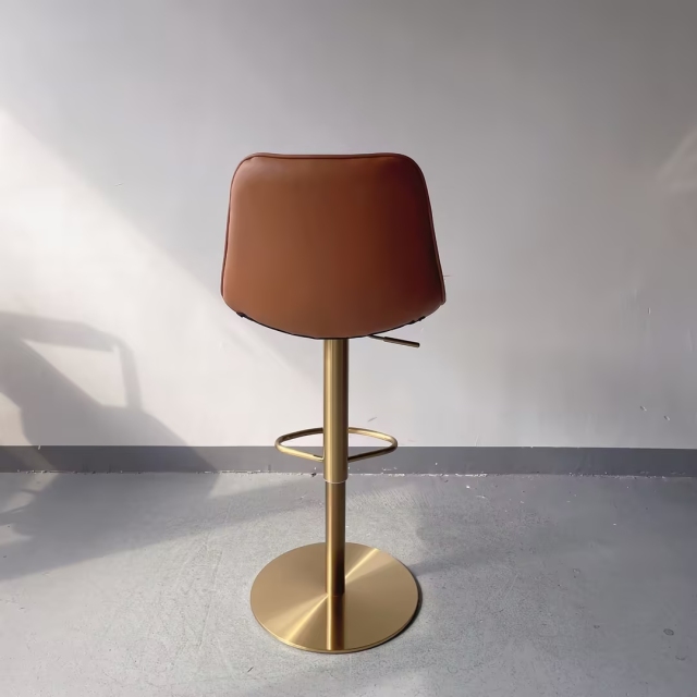 Sunrise Oriental Furniture - the Graf Leather Adjustable Bar Stool