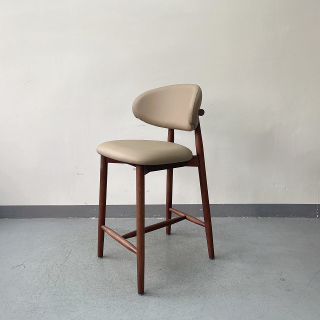 OLEANDRO wooden high bar chair SOQ-86C