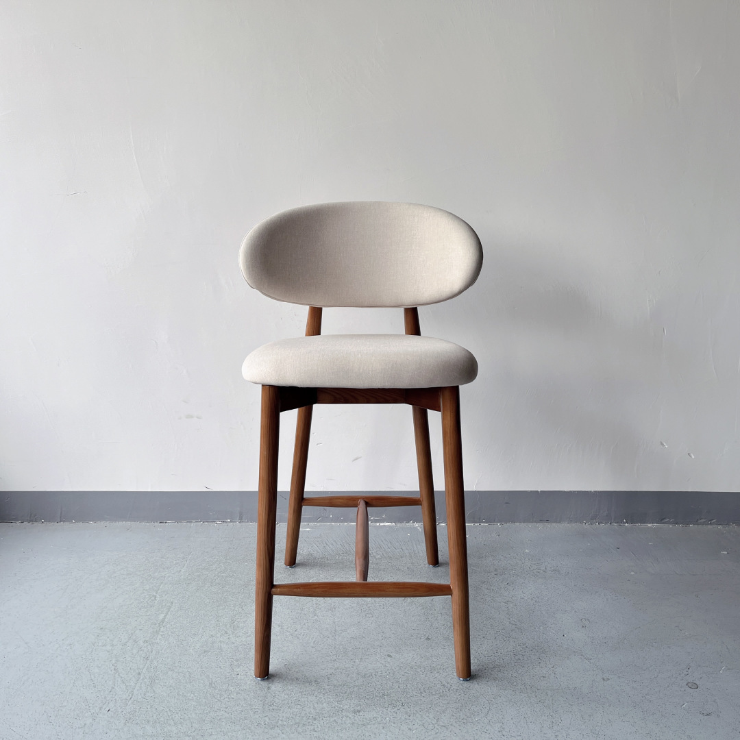 OLEANDRO wooden high bar chair SOQ-86C
