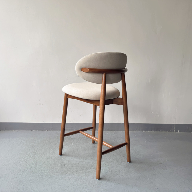 OLEANDRO wooden high bar chair SOQ-86C