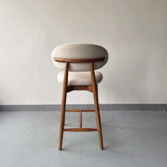 OLEANDRO wooden high bar chair SOQ-86C